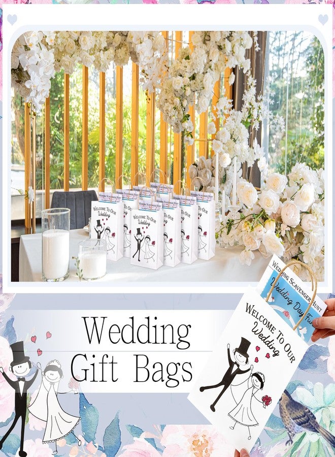 Mooliwe 96 Pcs Wedding Activity Set Include 24 Coloring Books 24 Favor Bags 24 Crayons 24 Scavenger Hunt Sheets for Wedding Activities Game Favor Entertainment Party Supplies - Image 5